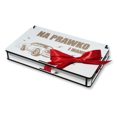 Pudełko na pieniądze prezent z okazji zdania Prawo jazdy